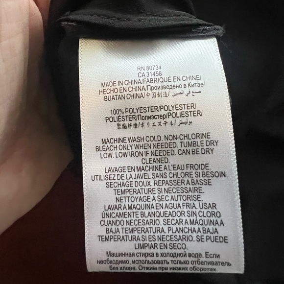 BCBG women’s asymmetrical black top size small - Picture 4 of 4